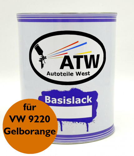 Autolack für VW 9220 Gelborange